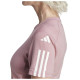 Adidas Γυναικεία κοντομάνικη μπλούζα Train-Essentials 3-Stripes Crop Tee